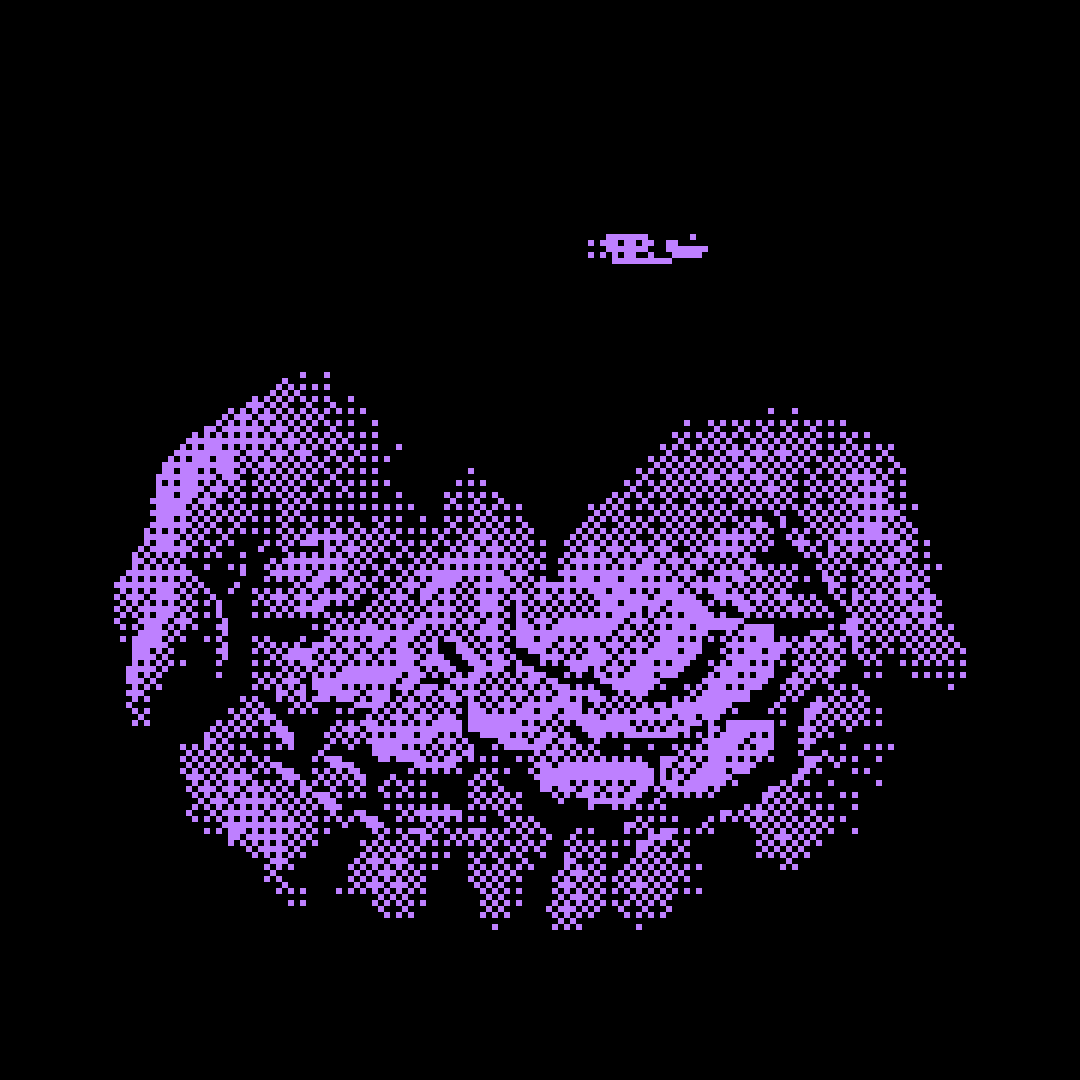 Hands dithered illustration